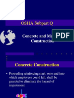OSHA Subpart Q: Concrete and Masonry Construction
