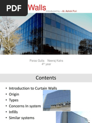 Curtain Wall Manmade Materials Components