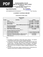 Msbte Official Academic Calendar 25-26 | PDF