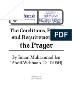 The Conditions, Pillars and Requirements of the Prayer
