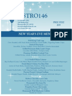 Bistro 146 New Year's Eve Menu 2013 PDF***