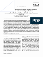 Nanoindentation, Microscratch, Friction and Wear Studies of Coatings For Contact Recording Applications