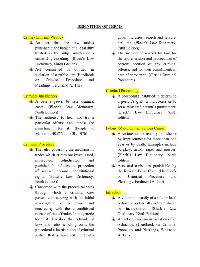 Criminal Procedure Criminal Procedure In South Africa Crimes