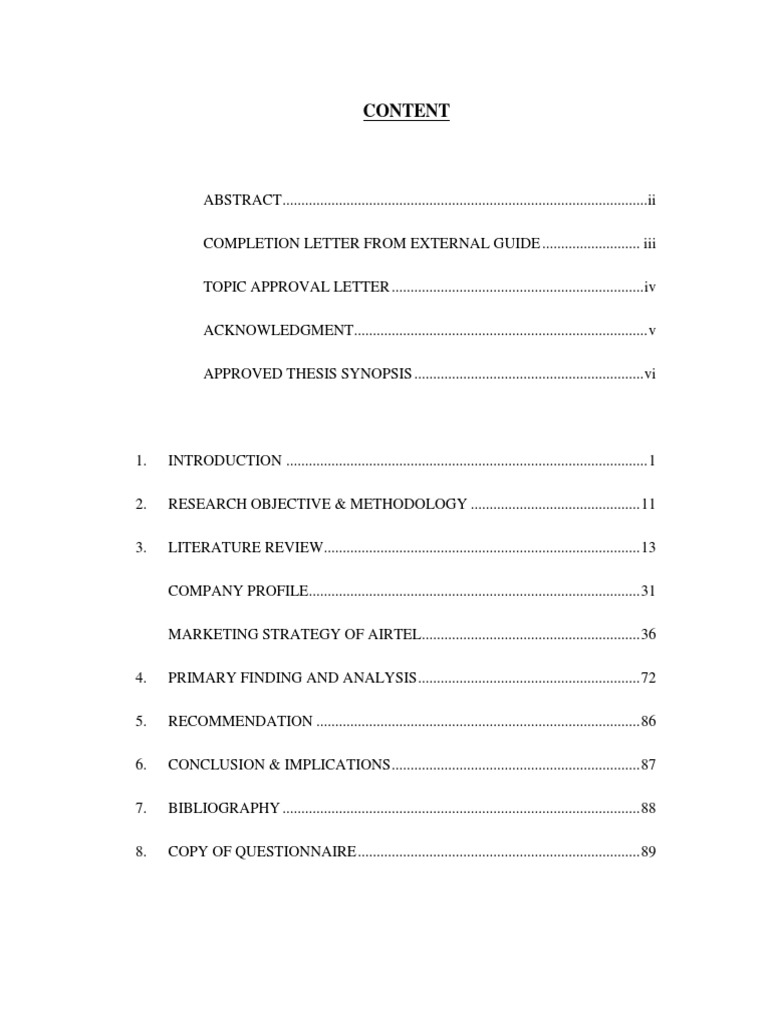 Literature review airtel picture