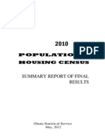 Census2010 Summary Report of Final Results