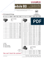 Charlotte Pipe PVC Sch 80 Price List