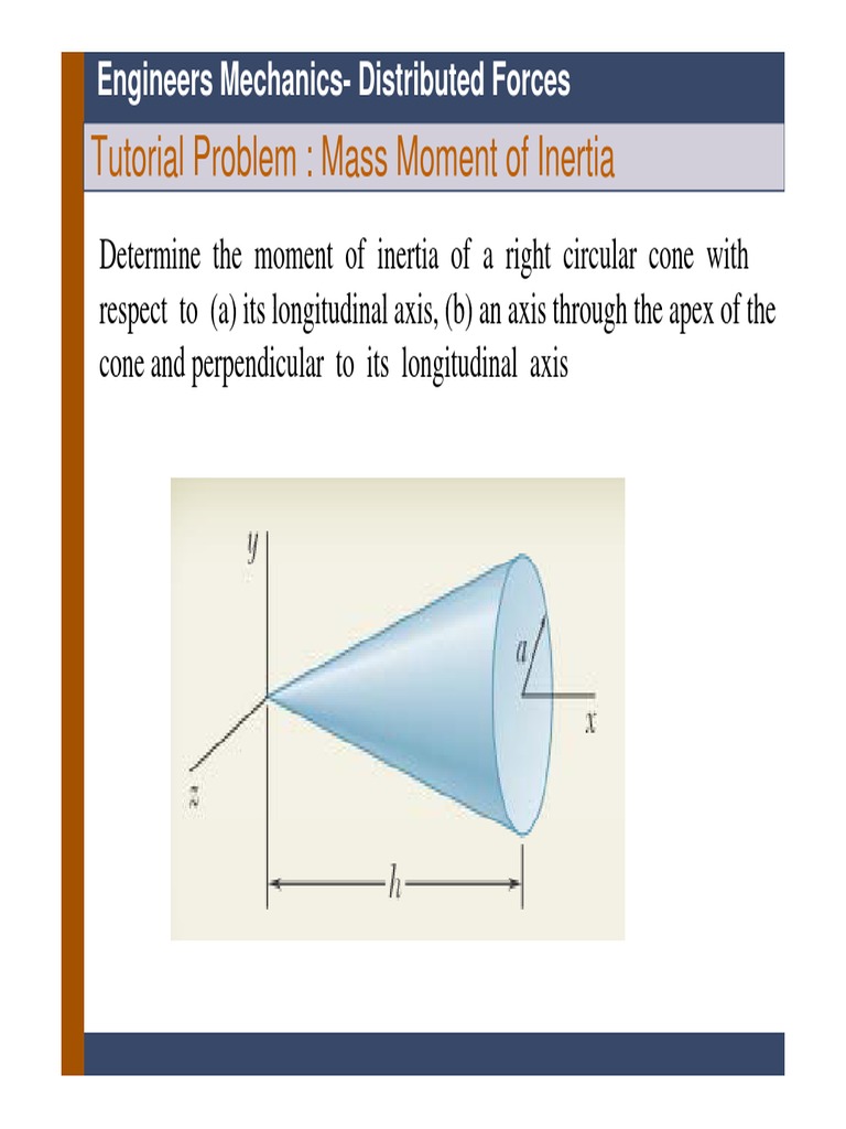 Tutorial Mass Moment of Inertia | PDF