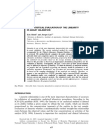 statistical evaluation of the linearity in assay validation 