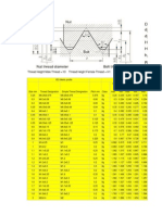 Metric Tread Dimension