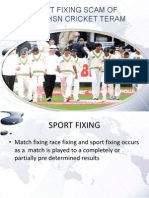 Sport Fixing Scam of Pakisthsn Cricket Teram