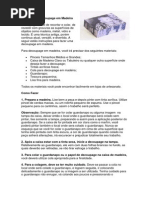 Como Fazer Decoupage Em Madeira