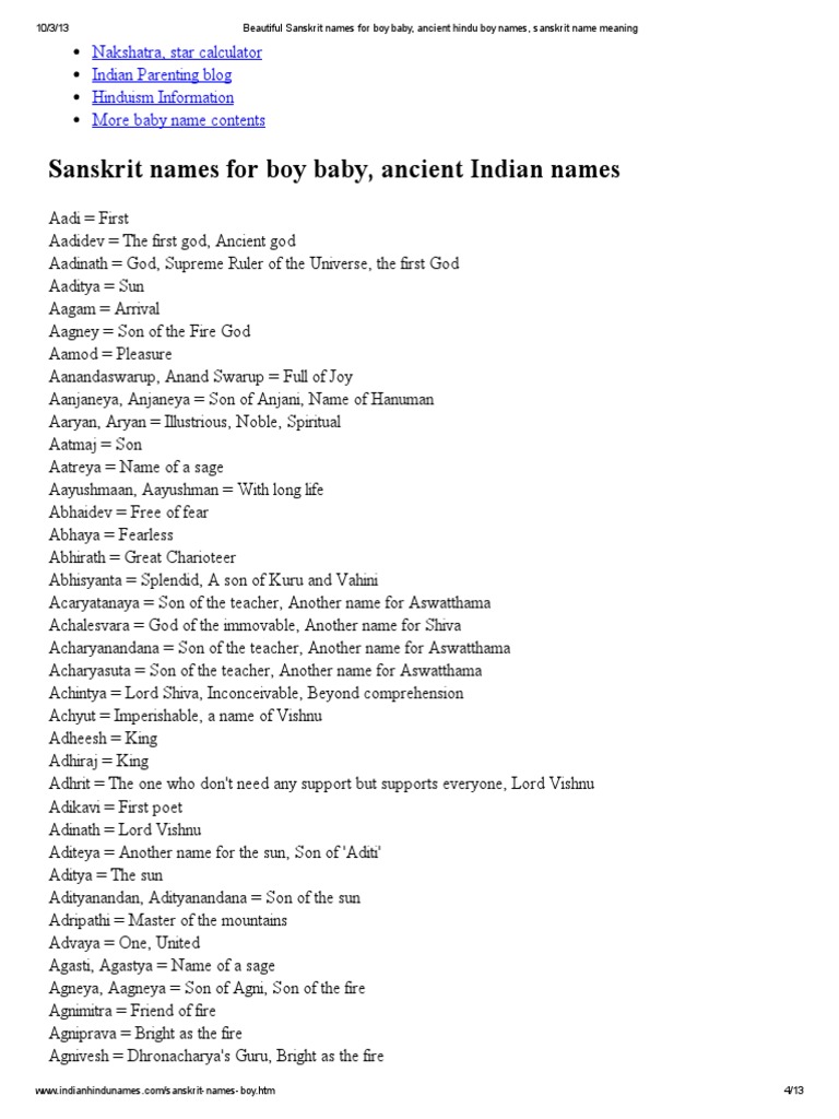 Beautiful Sanskrit Names For Boy Baby Ancient Hindu Boy Names Sanskrit Name Meaning Shiva Vishnu