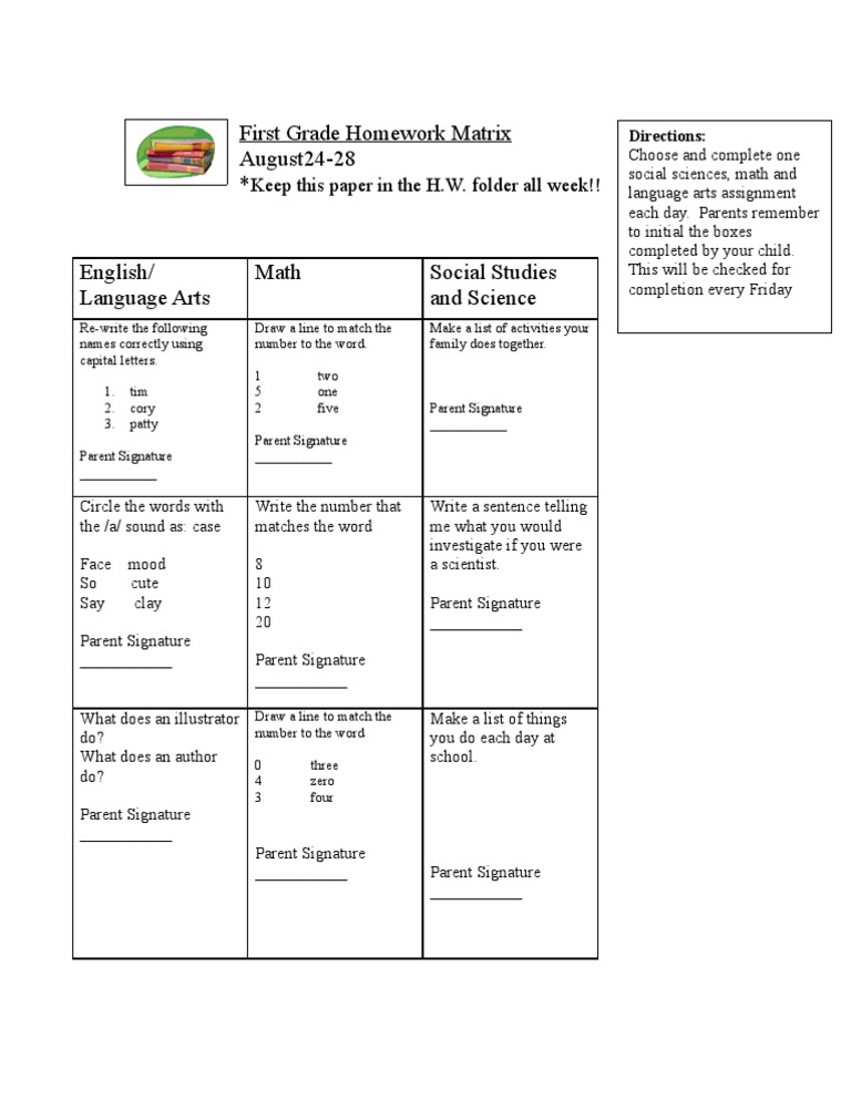 Week of August 24th Homework Matrix | PDF | Semiotics | Linguistics