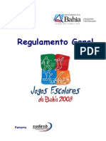 Regulamento Dos Jogos Escolares Da Bahia2008