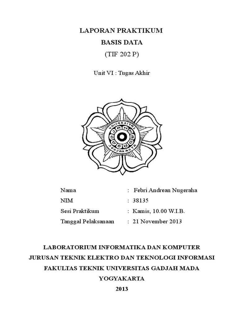 Laporan Praktikum Basis Data 2013 | PDF | Game & Aktivitas | Metode ...