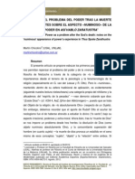 Nietzsche y El Problema Del Poder Tras La Muerte de Dios