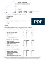 Analysis Questionaire