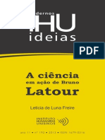 A ciência em ação de Bruno Latour