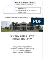 History Report (The Royal Klang Gallery)