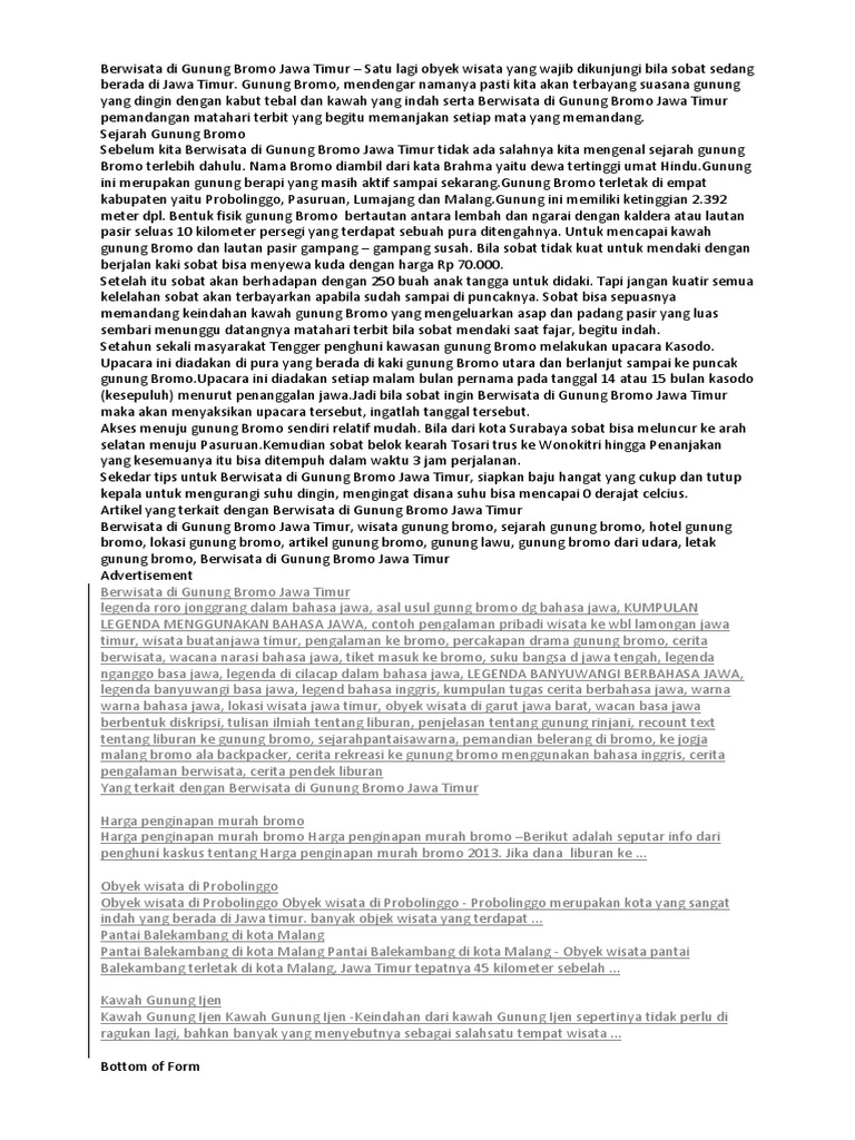 Contoh Teks Deskripsi Bahasa Jawa Tentang Pantai Parangtritis