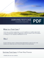 Deriving Test Cases