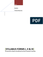 Syllabus Forms I-III Jan 2011