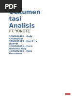 Download Proyek AnalisaPerancangan Sistem Informasi - Dokumentasi Analisis by Andy SN19047345 doc pdf