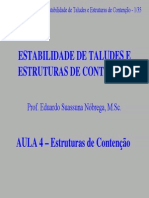 Estabilidade de Taludes e Estruturas de Contenção