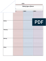 Weekly Lesson Planner 1