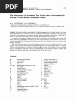 The Importance of Secondary Flow in The Rotary Electromagnetic Stirring of Steel During Continuous Casting