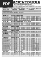 Computronic Laptop & Dprice Listesktop Price List