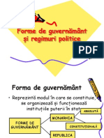 0 Forme de Guvernamant I Regimuri Politice