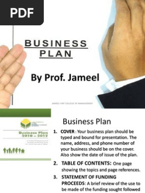 Presentation1 Business Plan Jameel Pathan