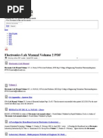 Electronics Lab Manual Volume 2 - Free PDF Downloads