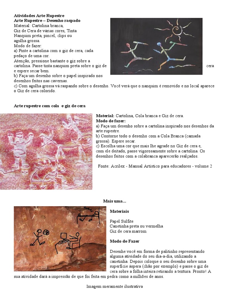 Exercícios Sobre Arte Rupestre – NQQA