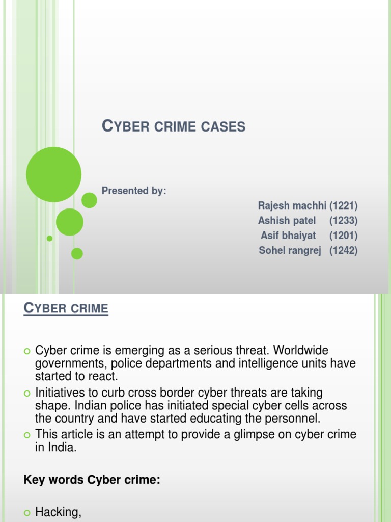 CYBER CRIME CASES | Cybercrime | Bail