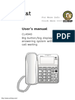 Att Cl4940 Corded Speakerphone Manual