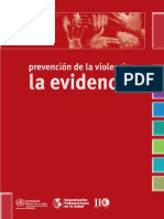 OMS Prevención de Violencia La Evidencia, Edición Secretaría de Salud CONAPRA