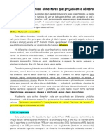 Saiba quais os aditivos alimentares que prejudicam o cérebro