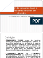 Contagem de Coliformes em Placas e NMP