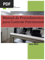 Manual Controle Patrimonial IFPA CAMPUS- 2013