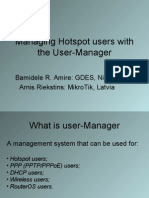 MikroTik User Manager Manual