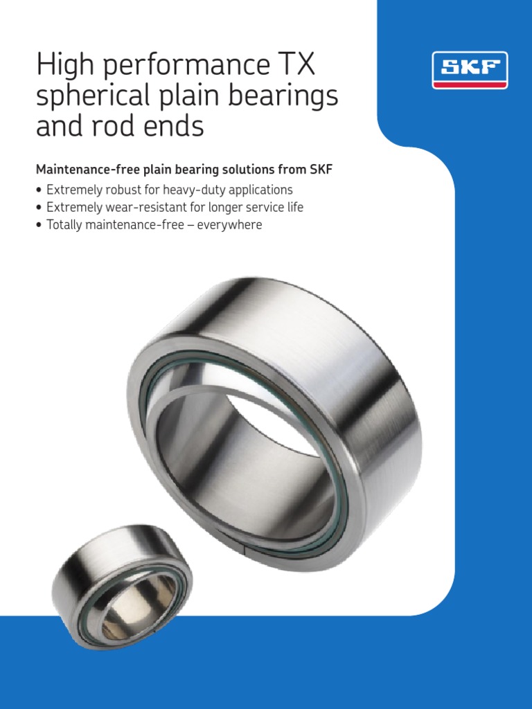 SKF TX Spherical Plain Bearings Bearing (Mechanical) Engineering