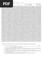 CAÇA PALAVRAS 7º ARABES