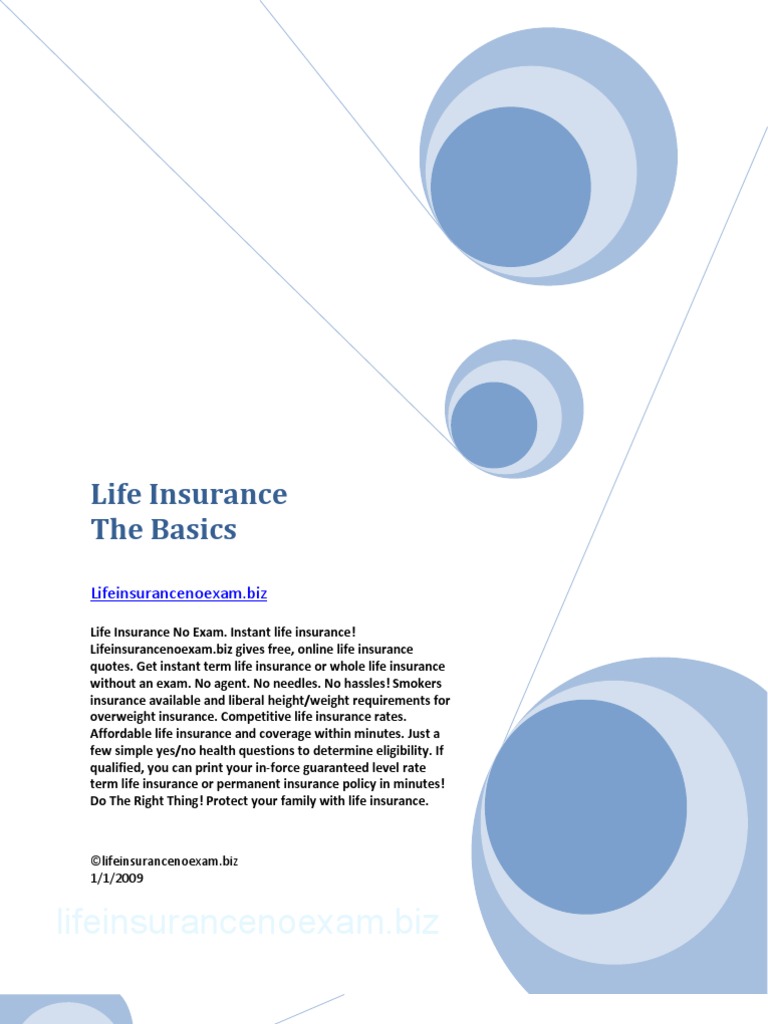 Life Insurance Basics Ebook | PDF | Life Insurance | Insurance