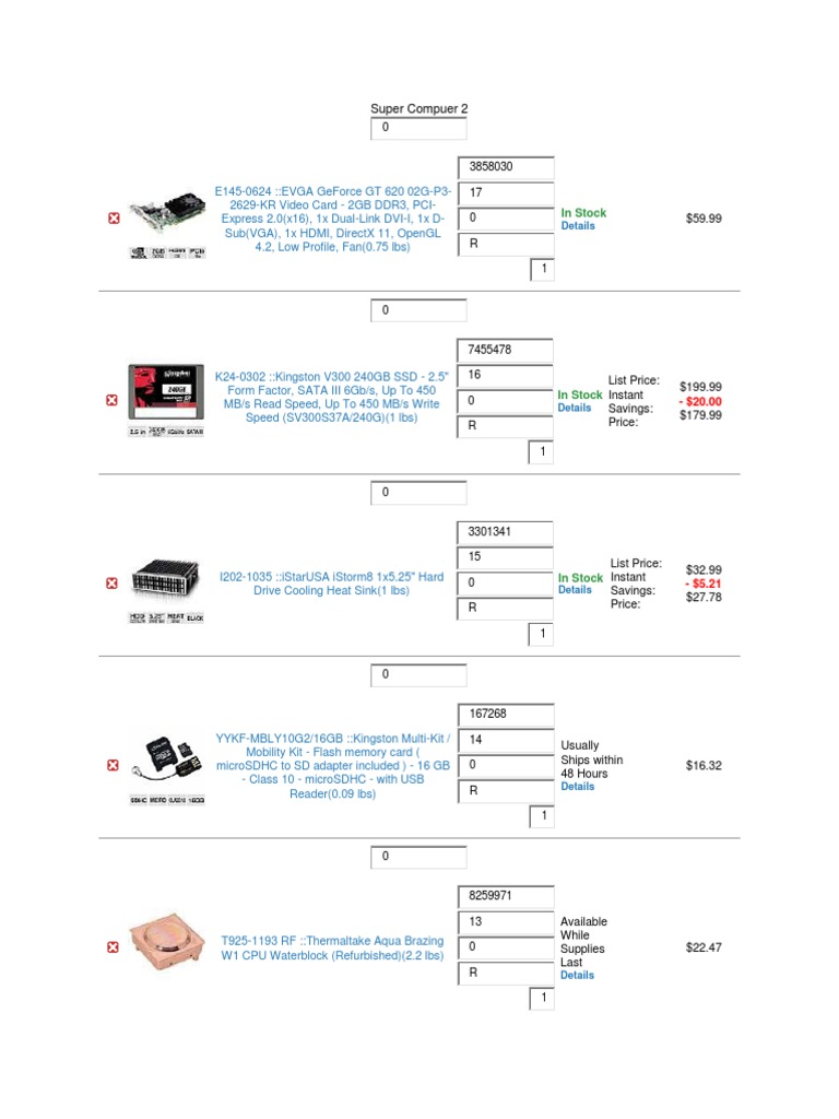 Affordable Computer Hardware Deals | PDF