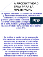 Agenda Productividad Interna para La Competitividad