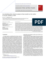 Finite Element Analysis of Heat Transfer on Cylinder Surfaces