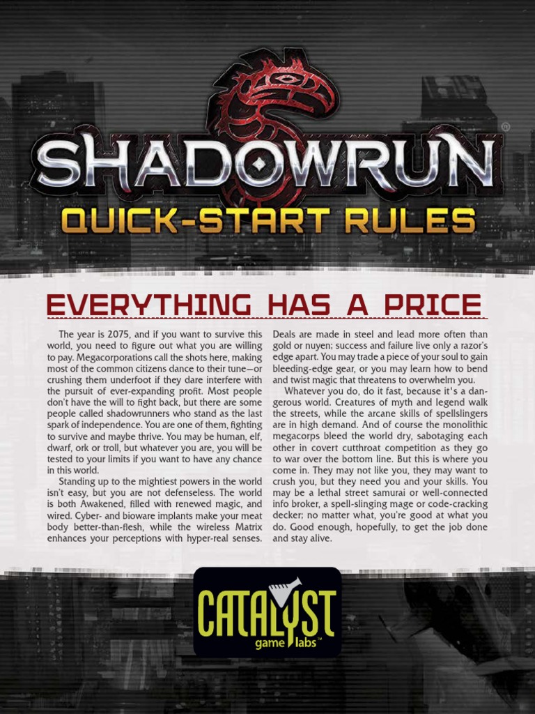 Shadowrun: Body Shop – Catalyst Game Labs Store