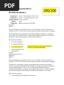 Evaluación Nacional Macroeconomia 2013 Unad